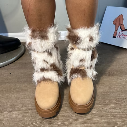Chic Faux Fur Warm Boots