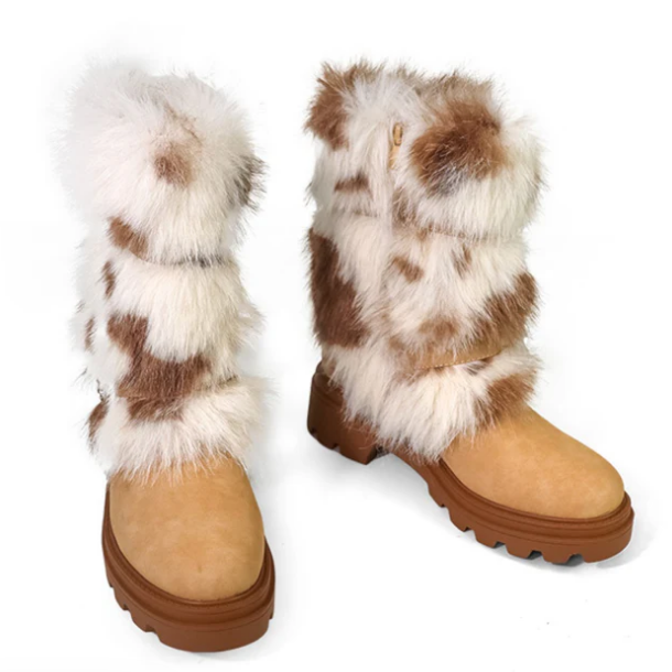 Chic Faux Fur Warm Boots