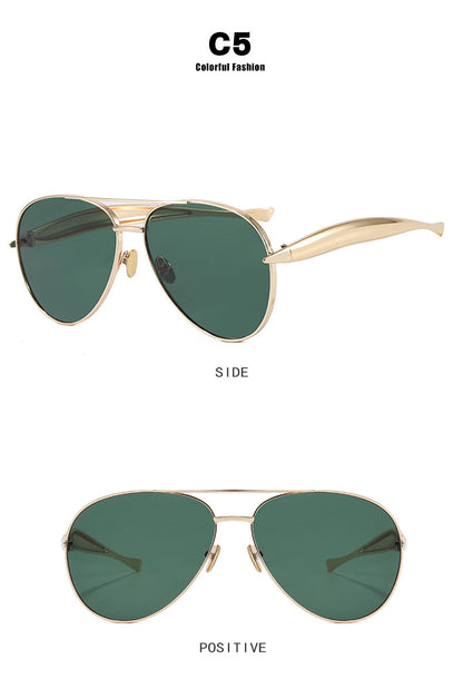 Toad-Shaped Metal Sunglasses