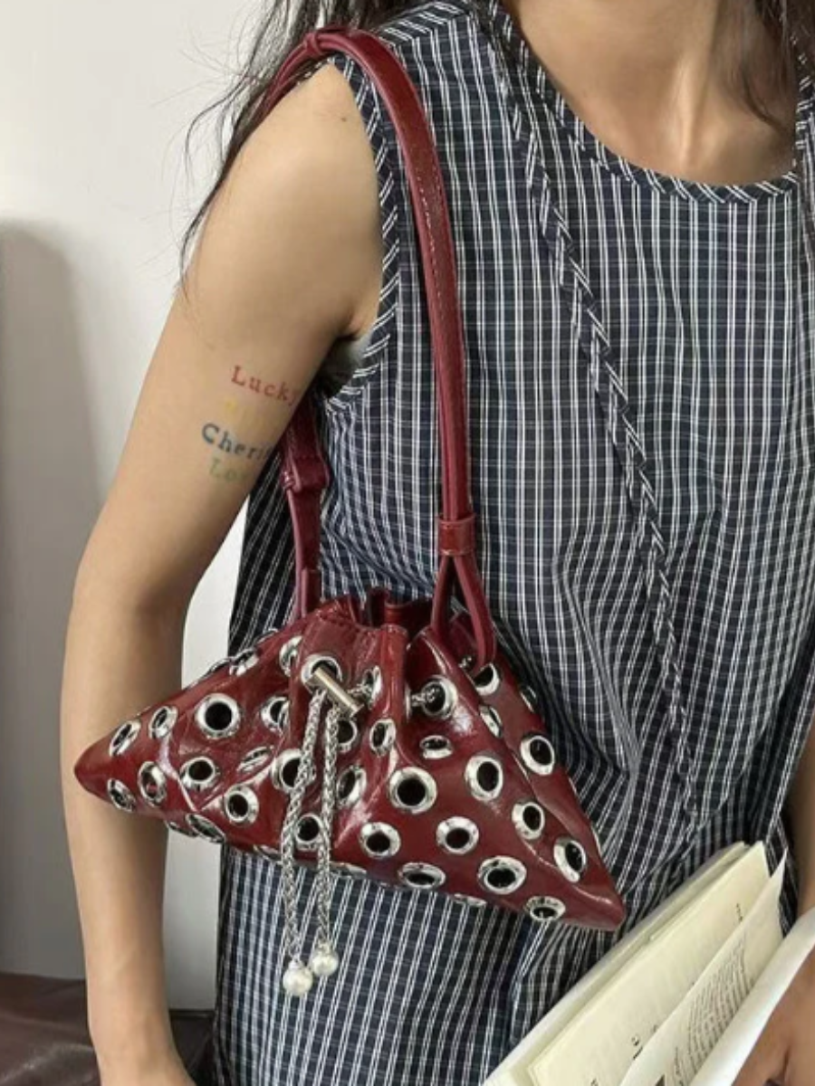 Women's Metal Eyelet Bag