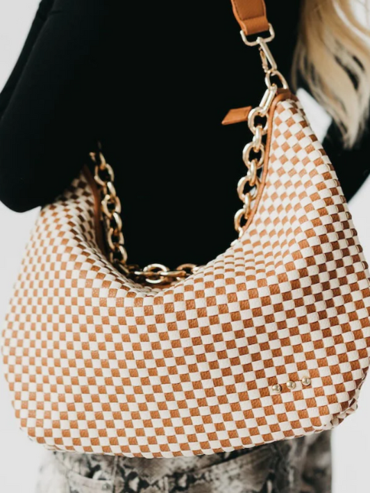 Woven Mesh Shoulder Bag