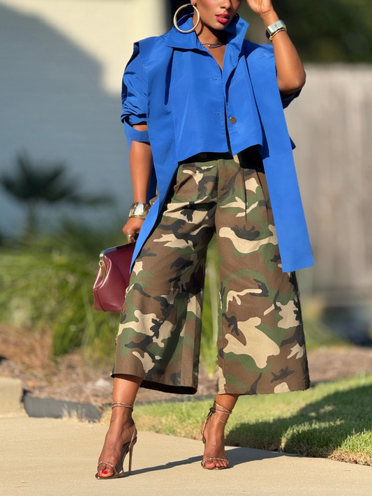 Solid Color Short Jacket