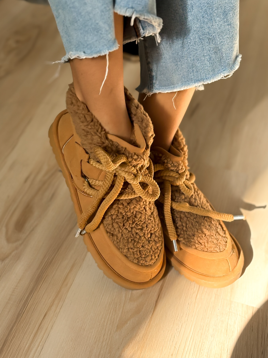 Thick-Rope Fleece Flats