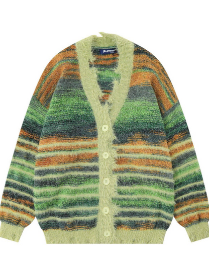 Fringed Knit Coat