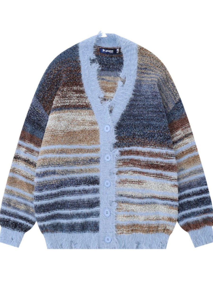 Fringed Knit Coat