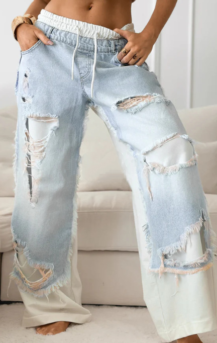 Jogger Stretchy Denim Pants