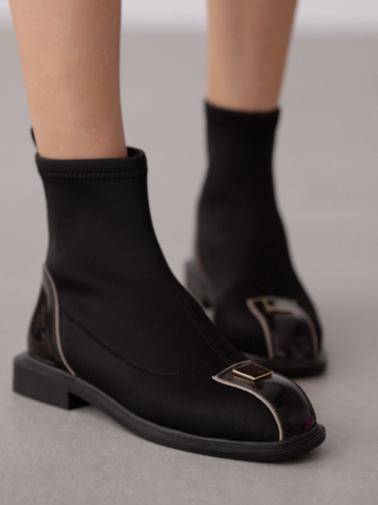 Square Head Stretch Boots